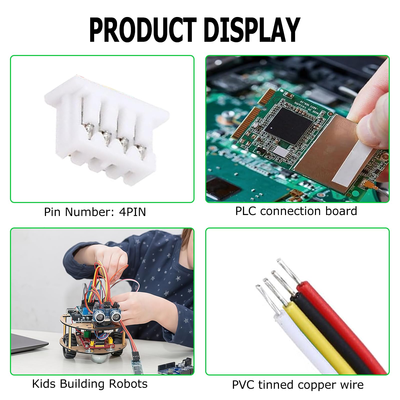 Amazon.com : HSF 20 Sets Mini Micro JST MX 1.25mm 4 Pin Male